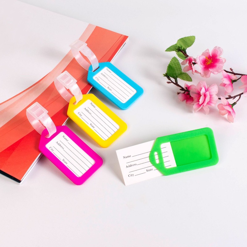Travel Accessories Logo - 5PCS Luggage Tag Boarding Shipping Plastic