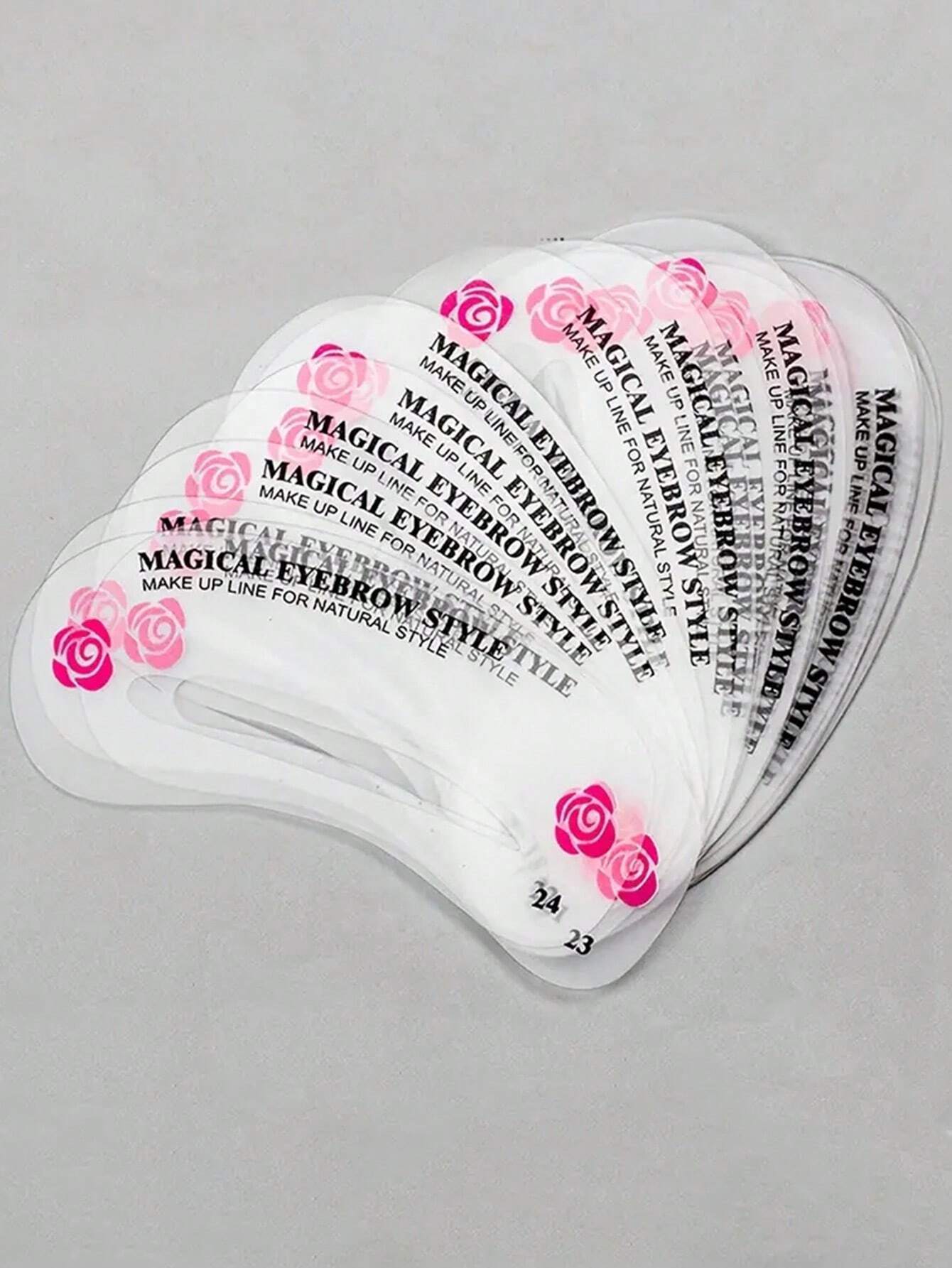 Travel Accessories Guide - 24pcs Eyebrow Shaping Stencil Kit with