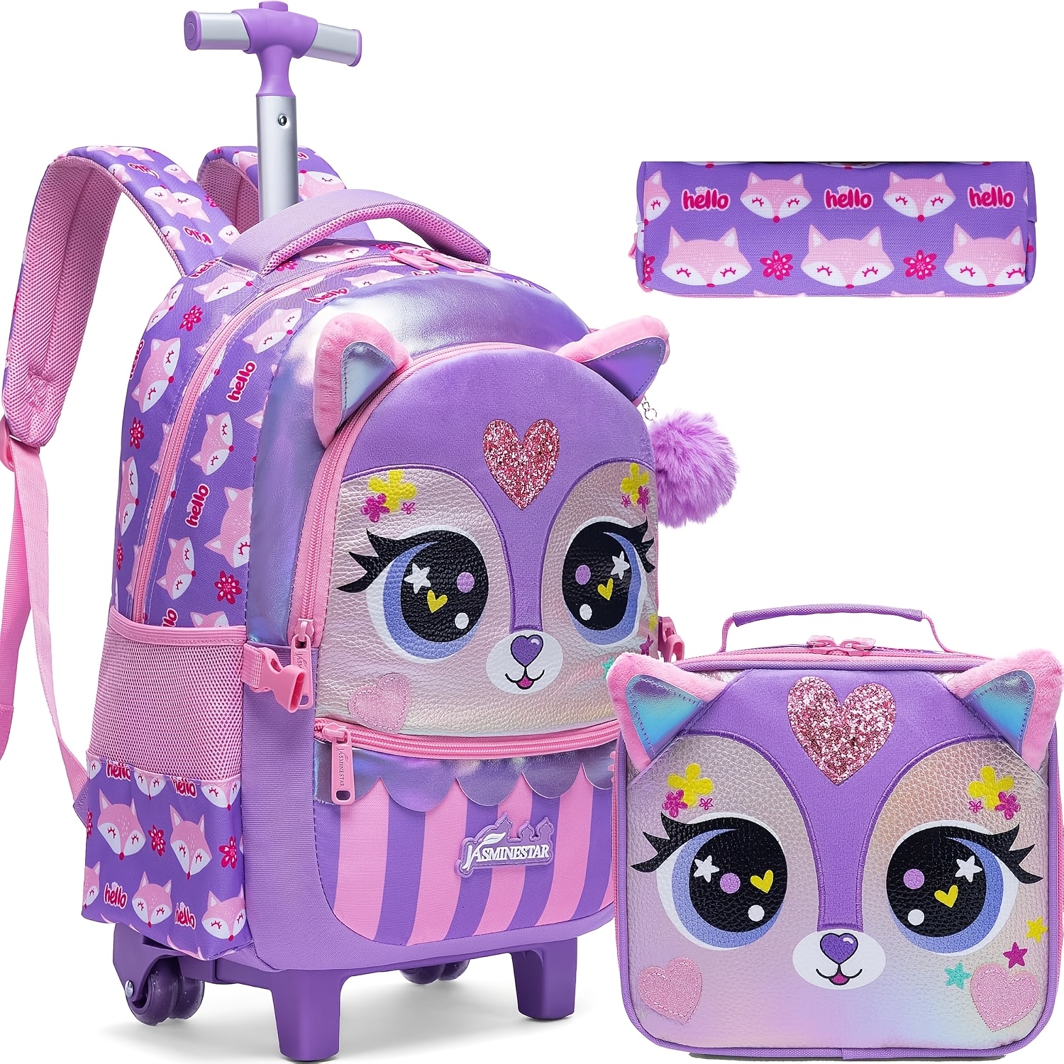 Travel Accessories Toddler - Kids Rolling Backpack with Wheels Cute