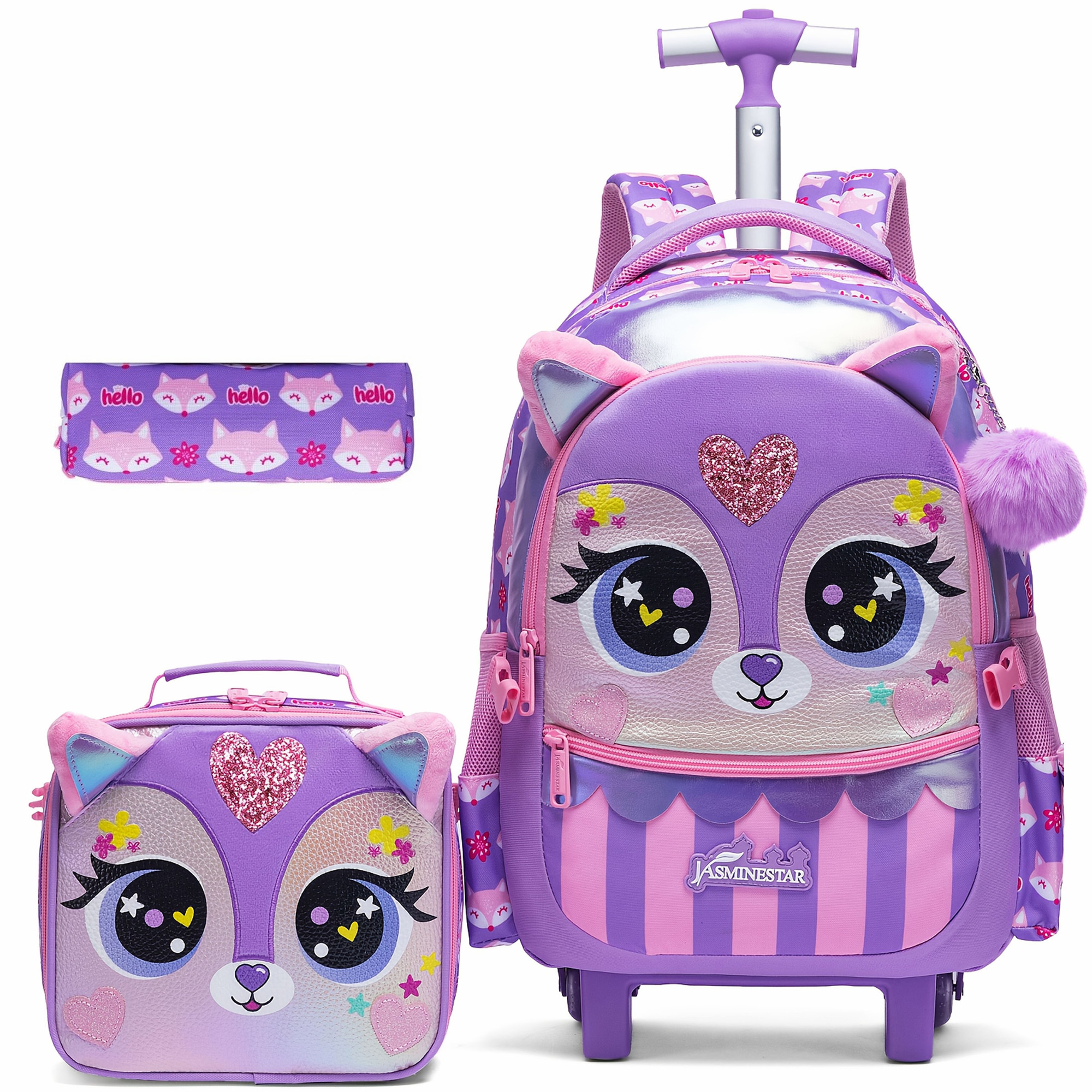 Travel Accessories Toddler - Kids Rolling Backpack for Girls Wheeled