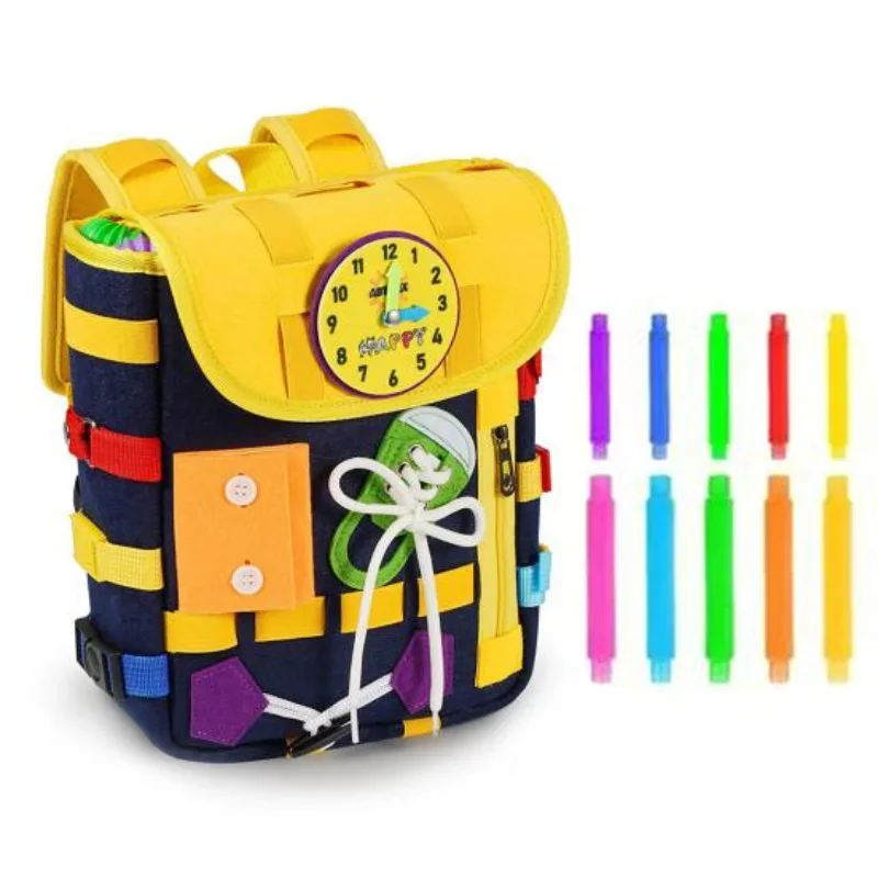 Travel Accessories Toddler - Montessori Felt Backpack for Toddlers with