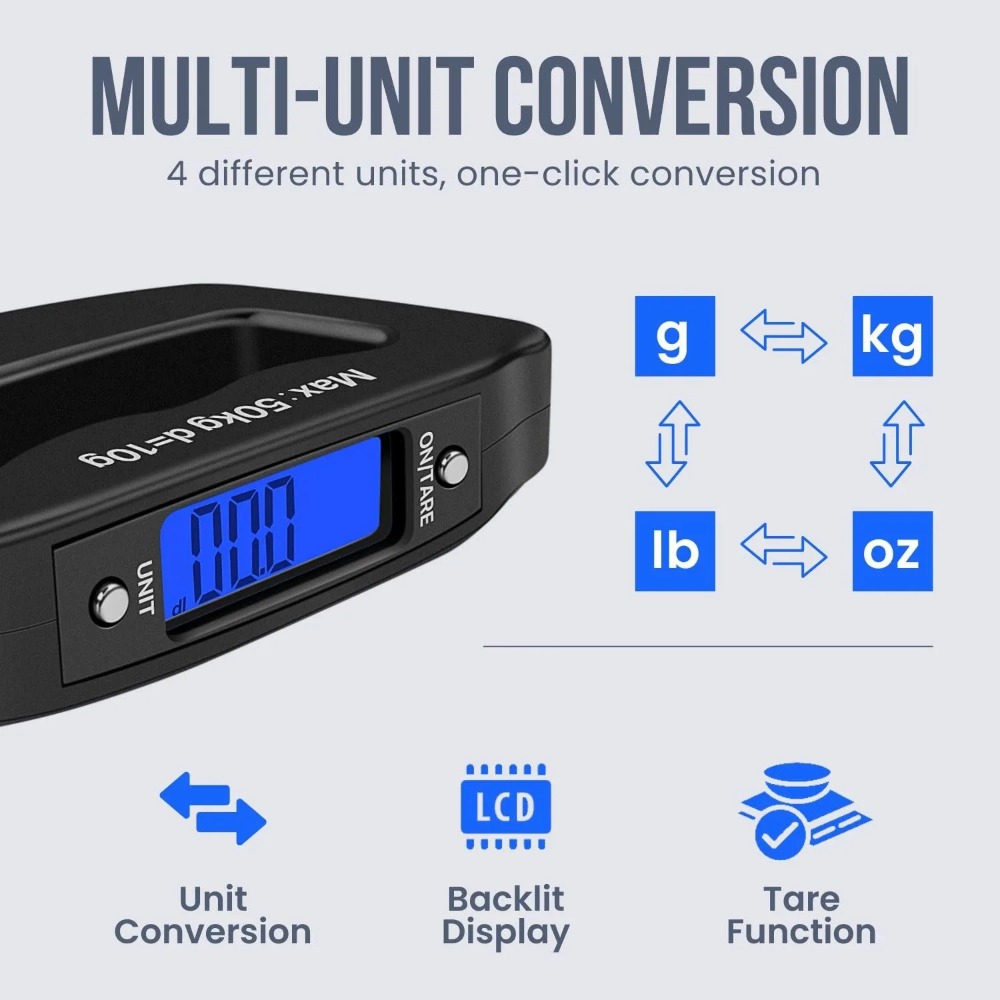 50Kg 10g Luggage Weight Scale, - Luggage Scale Hanging 评论和价格