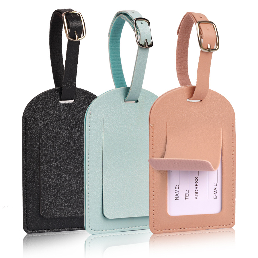 Women Men Luggage Tags PU Leat - Travel Accessories Sale 评论和价格