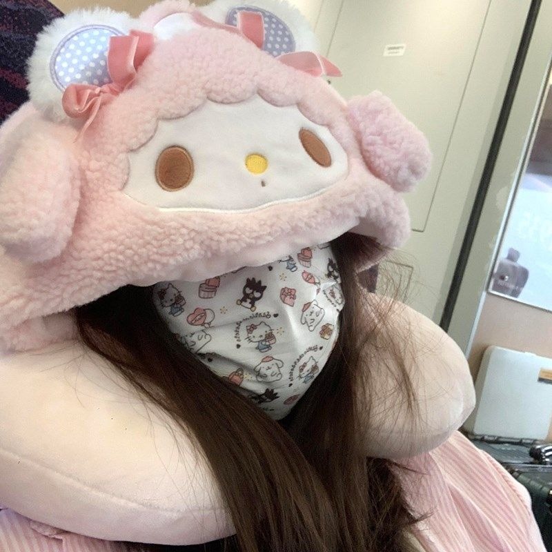 Kitty Hooded U-shaped Pillow T - Travel Accessories Pillow 评论和价格