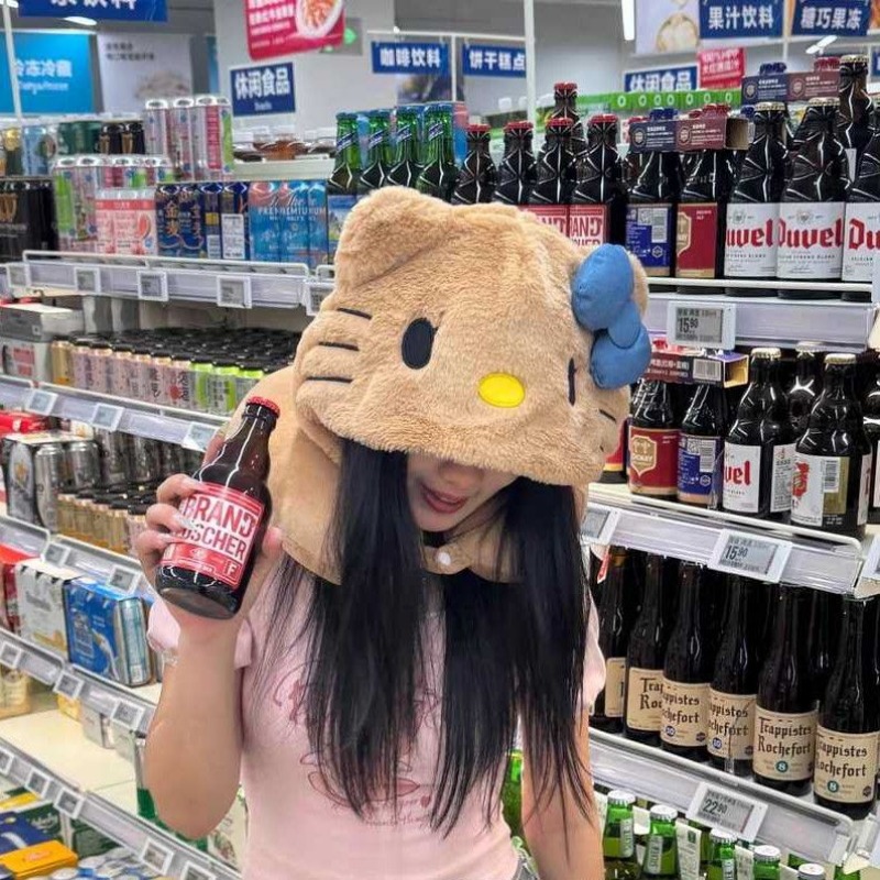 Kitty Hooded U-shaped Pillow T - Travel Accessories Pillow 评论和价格