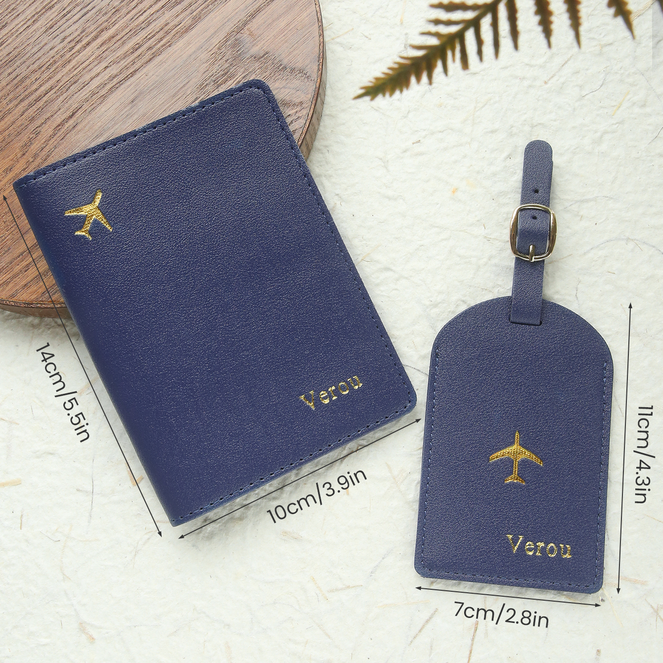 Minimal Gold Emboss Custom Foi - Travel Accessories Overseas 评论和价格
