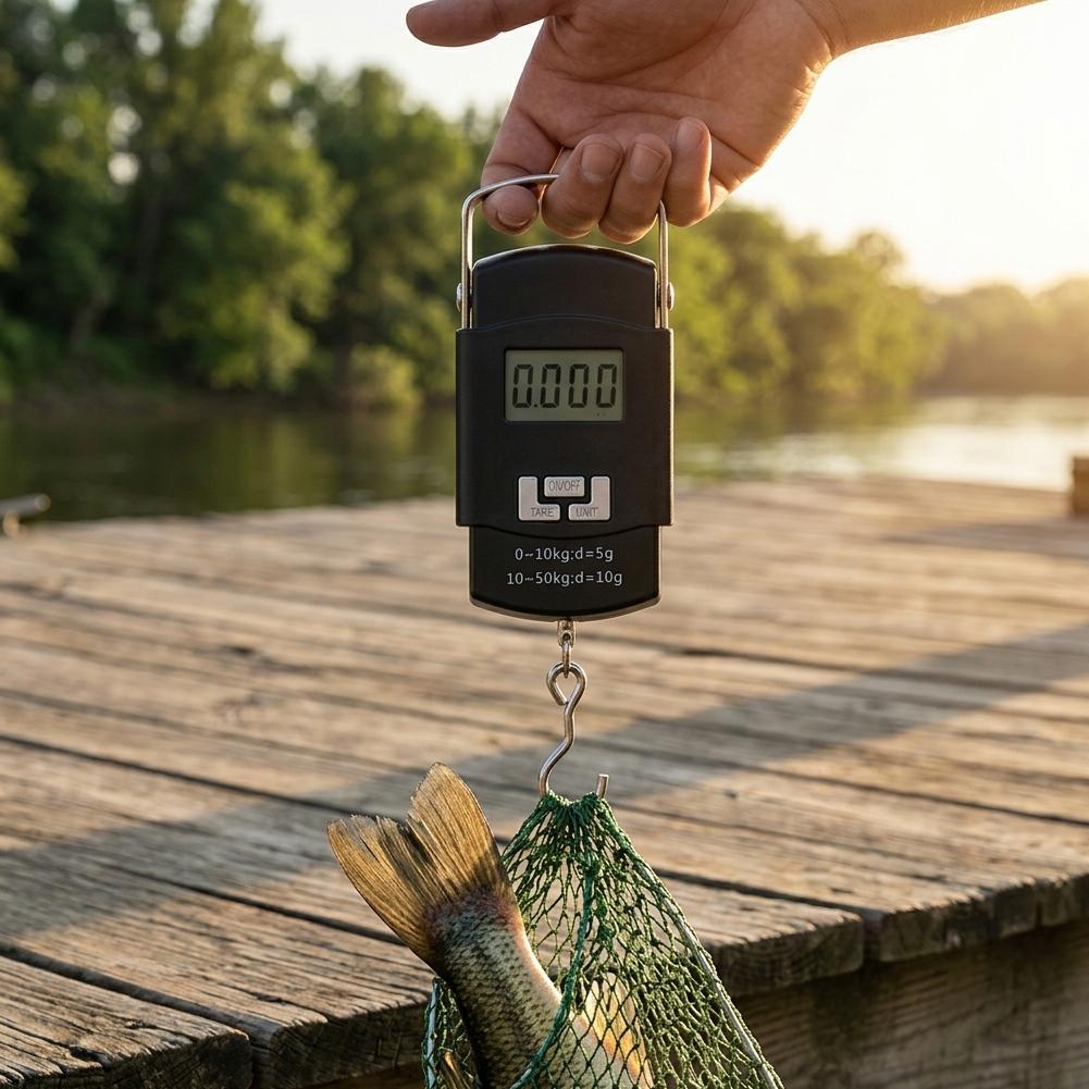 50kg/10g Portable LCD Electron - Luggage Scale Hanging 评论和价格