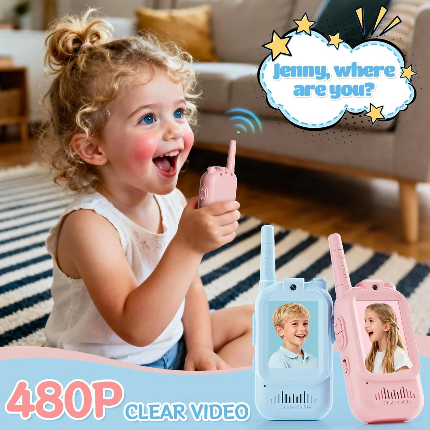 2PCS  Video Walkie Talkies for - Travel Accessories Toddler 评论和价格
