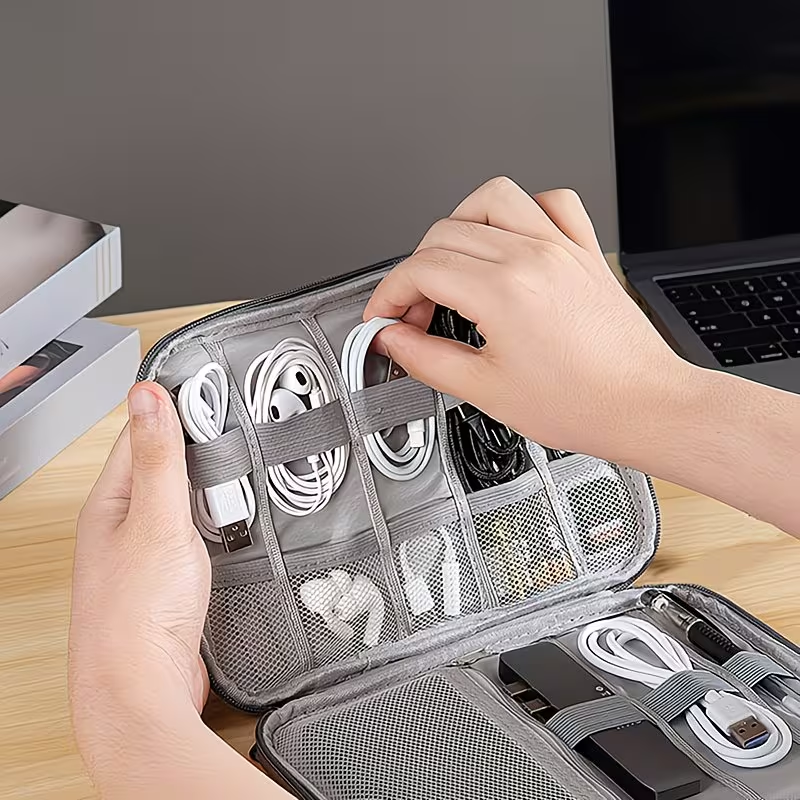 Cable Storage Bag Waterproof D - Travel Accessories Electronics 评论和价格