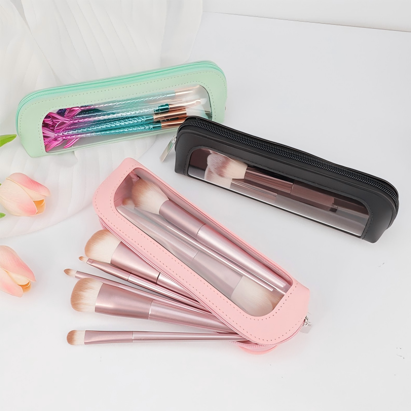 Small Clear PU Leather Travel  - Travel Accessories Organizer Bag 评论和价格