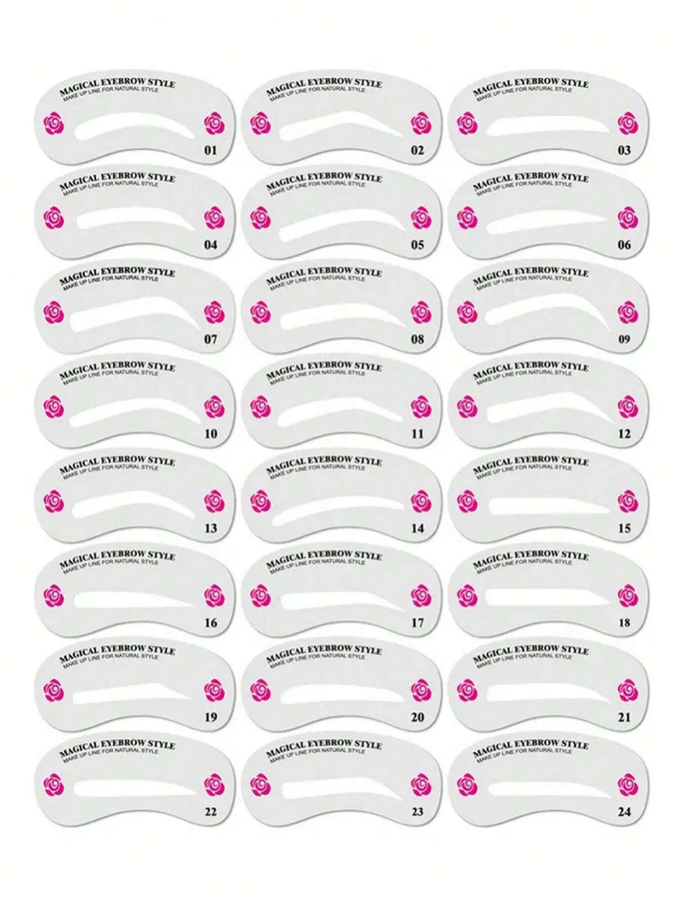 24pcs Eyebrow Shaping Stencil  - Travel Accessories Guide 评论和价格