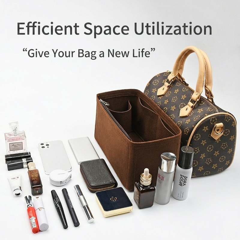 YU7 Felt Insert Bag Organizer  - Travel Accessories Lv 评论和价格