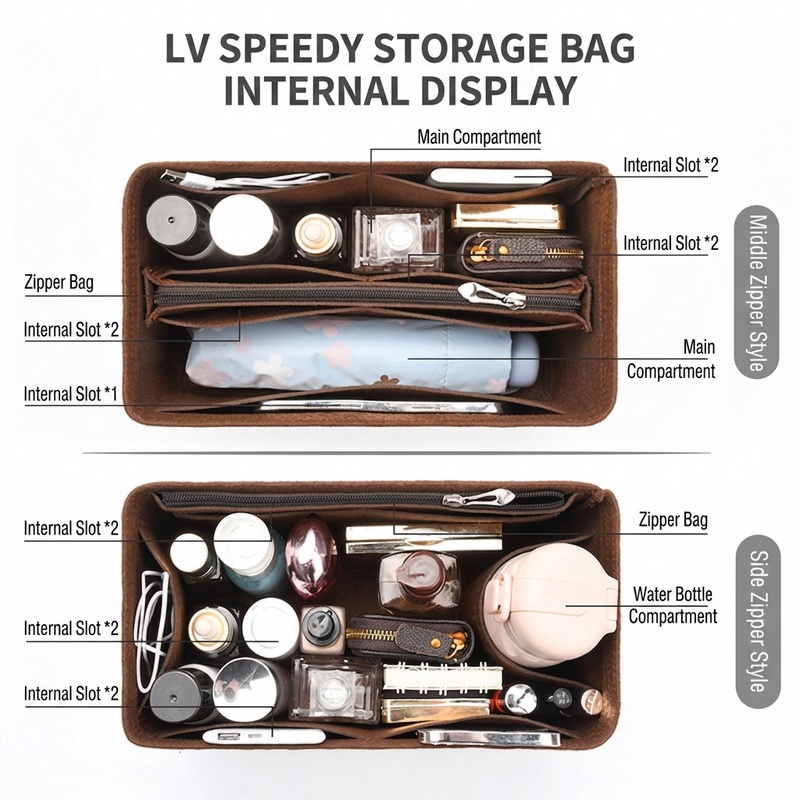 YU7 Felt Insert Bag Organizer  - Travel Accessories Lv 评论和价格
