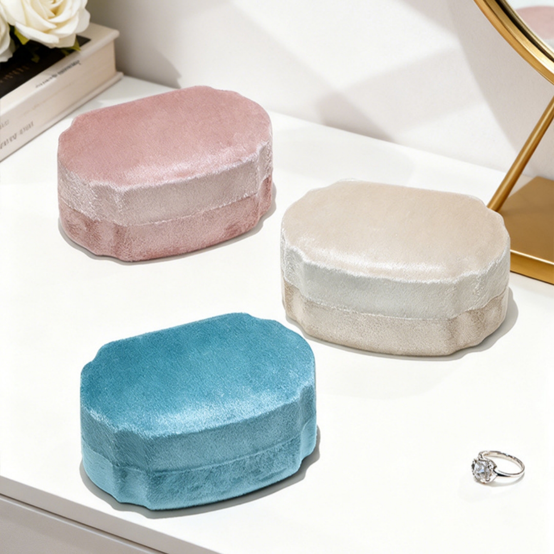 Velvet Ring Box Premium Jewelr - Accessories Travel Jewelry Box 评论和价格