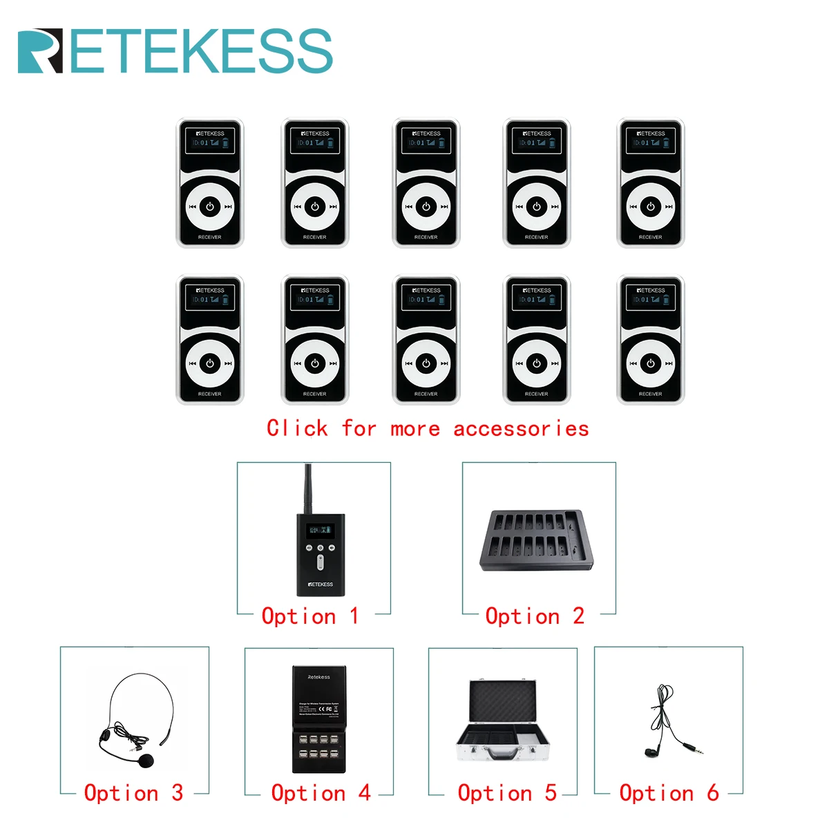 RETEKESS T130P T131P Tour Guid - Travel Accessories Guide 评论和价格