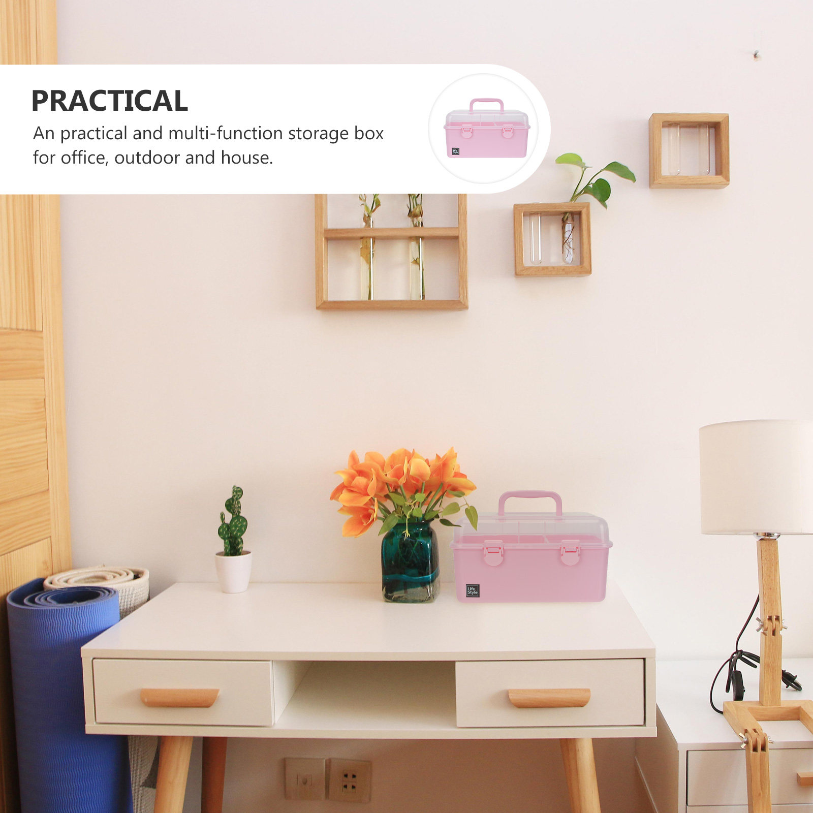 1Pcs Compact Two-Tier Hair Acc - Accessories Travel Jewelry Box 评论和价格