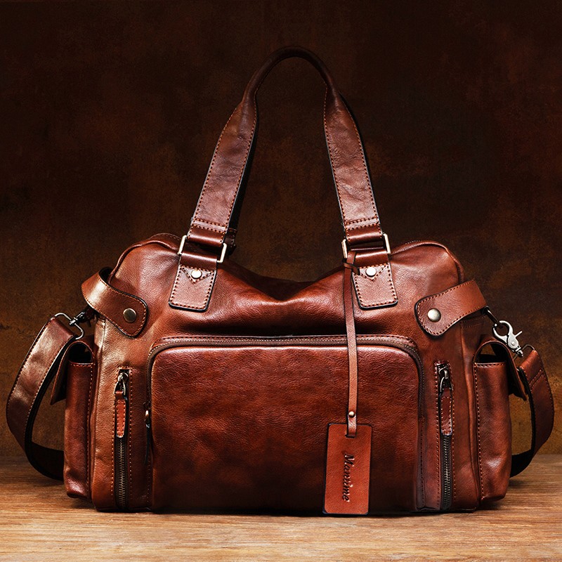 Vintage vegetable tanned leath - Travel Accessories Logo 评论和价格