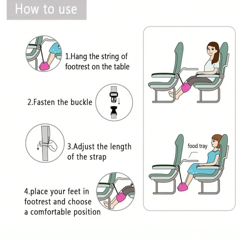 Portable Adjustable Footrest H - Travel Accessories In Train 评论和价格