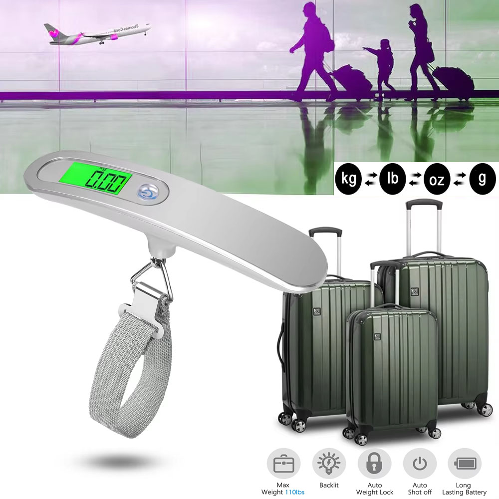 Portable Scale Digital LCD Dis - Luggage Scale Hanging 评论和价格