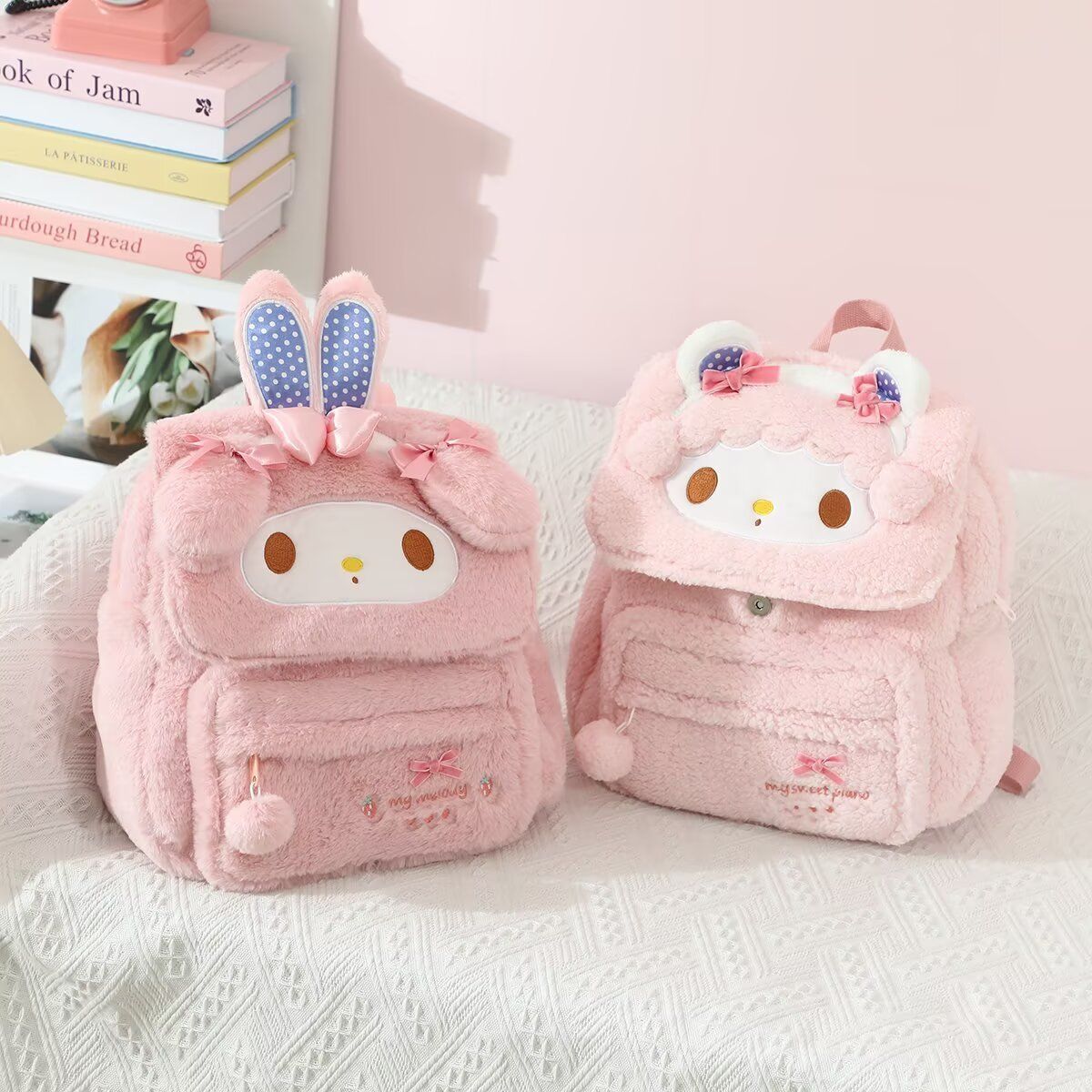 Cute Cartoon Fluffy Plush Scho - Travel Accessories As Gifts 评论和价格