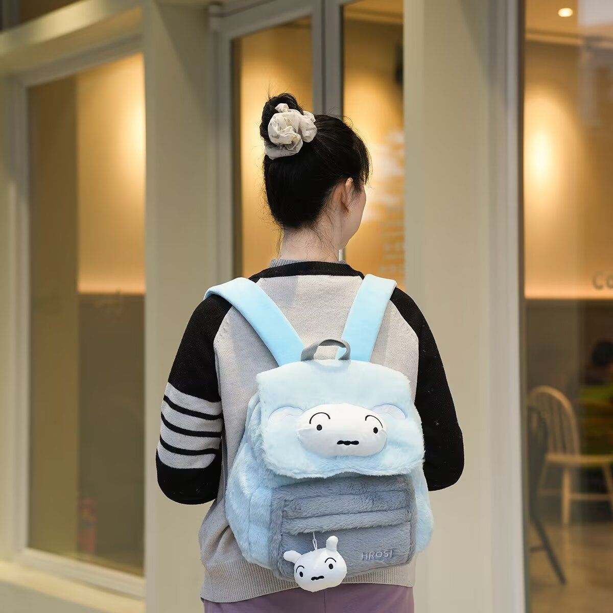 Cute Cartoon Fluffy Plush Scho - Travel Accessories As Gifts 评论和价格