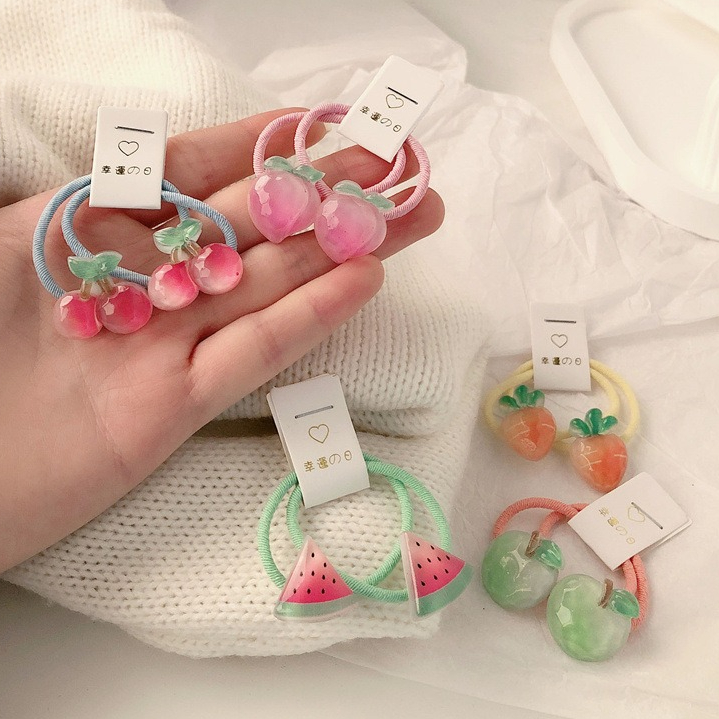Kids Carrot Hair Ties 5 Pair N - Travel Accessories Toddler 评论和价格