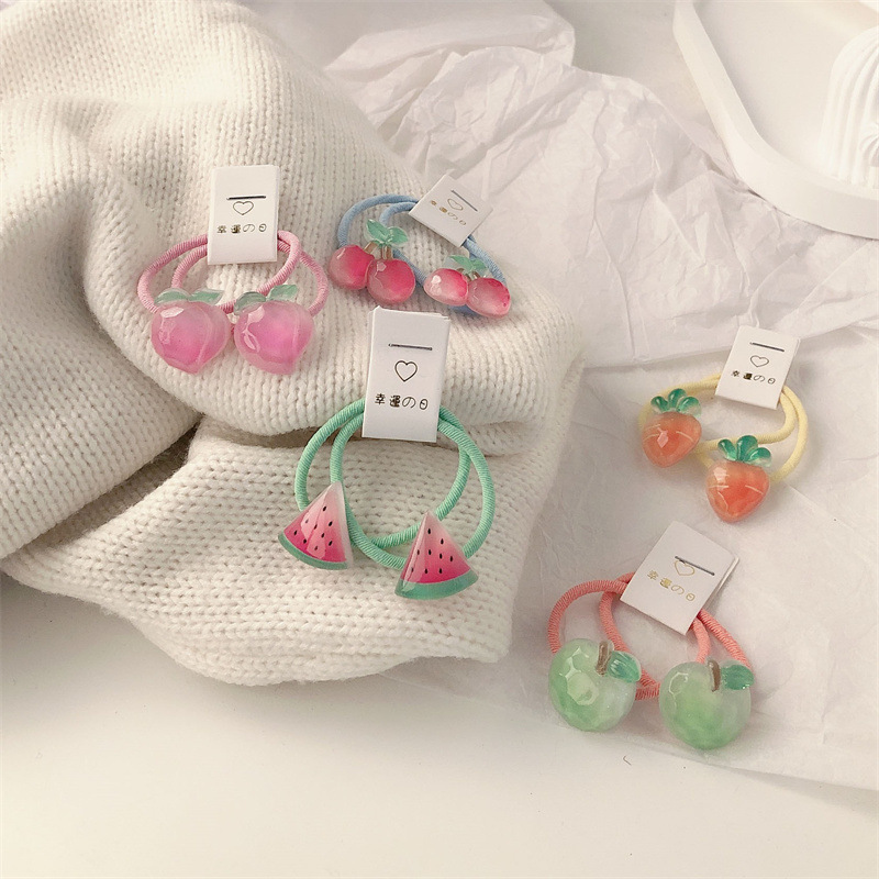 Kids Carrot Hair Ties 5 Pair N - Travel Accessories Toddler 评论和价格