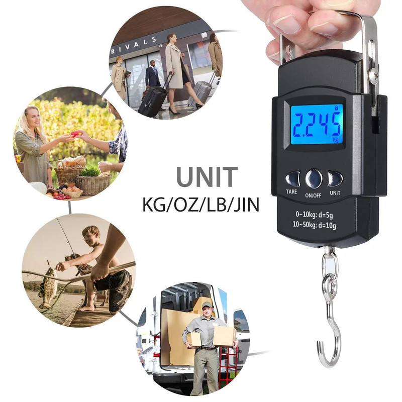 50kg Digital Hanging Scale wit - Luggage Scale Hanging 评论和价格