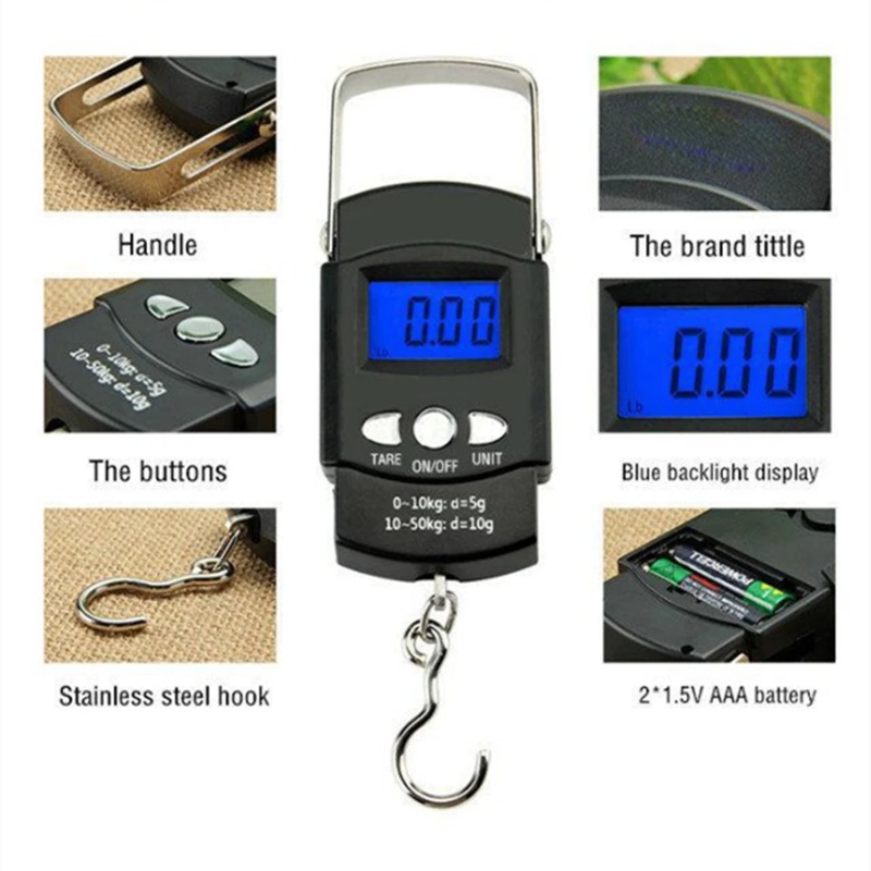 50kg Digital Luggage Weighing  - Luggage Scale Hanging 评论和价格