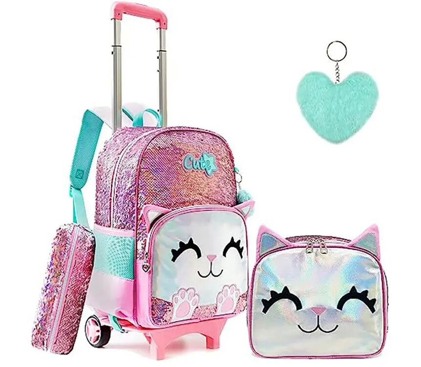 Girls School Wheeled Backpack  - Travel Accessories Toddler 评论和价格