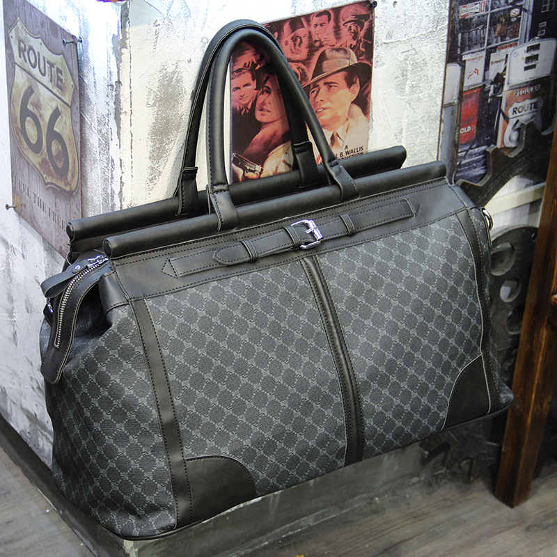 Fashion Plaid Travel Bag Men H - Travel Accessories Logo 评论和价格