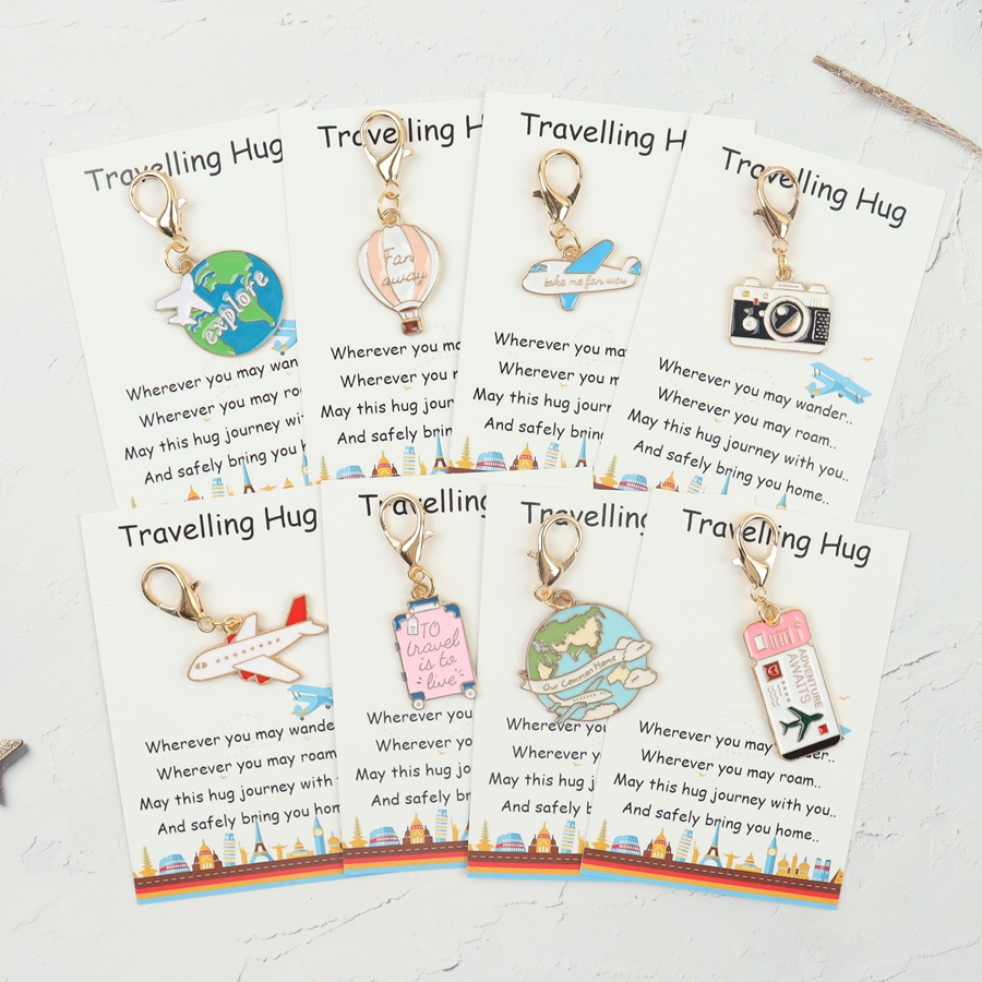 8-Piece Travel Keychain Set, P - Travel Accessories As Gifts 评论和价格