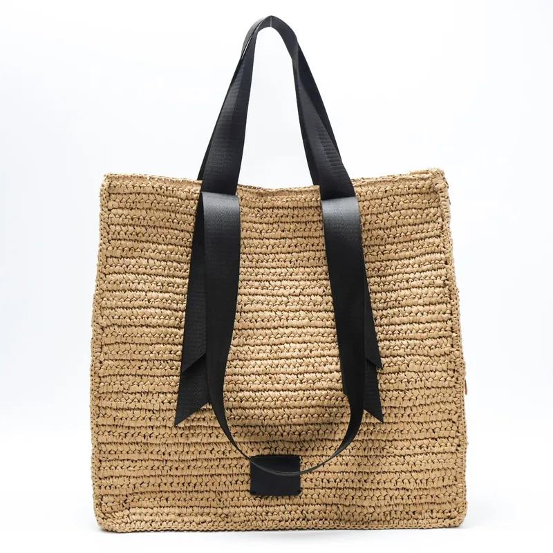 Retro hand-woven straw shoulde - Travel Accessories Bag 评论和价格
