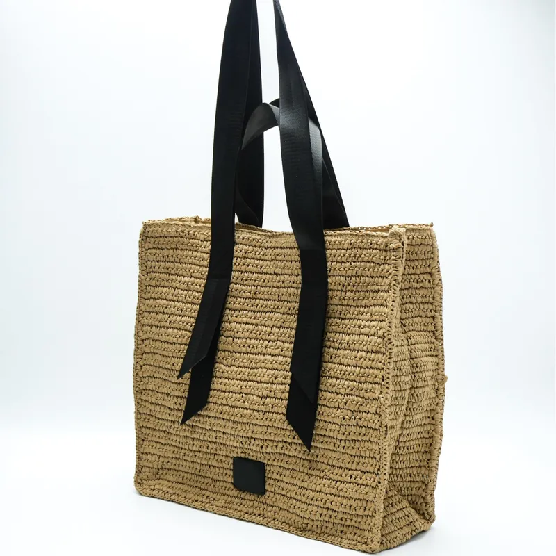 Retro hand-woven straw shoulde - Travel Accessories Bag 评论和价格