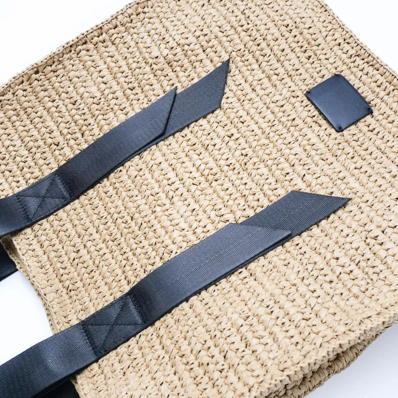 Retro hand-woven straw shoulde - Travel Accessories Bag 评论和价格