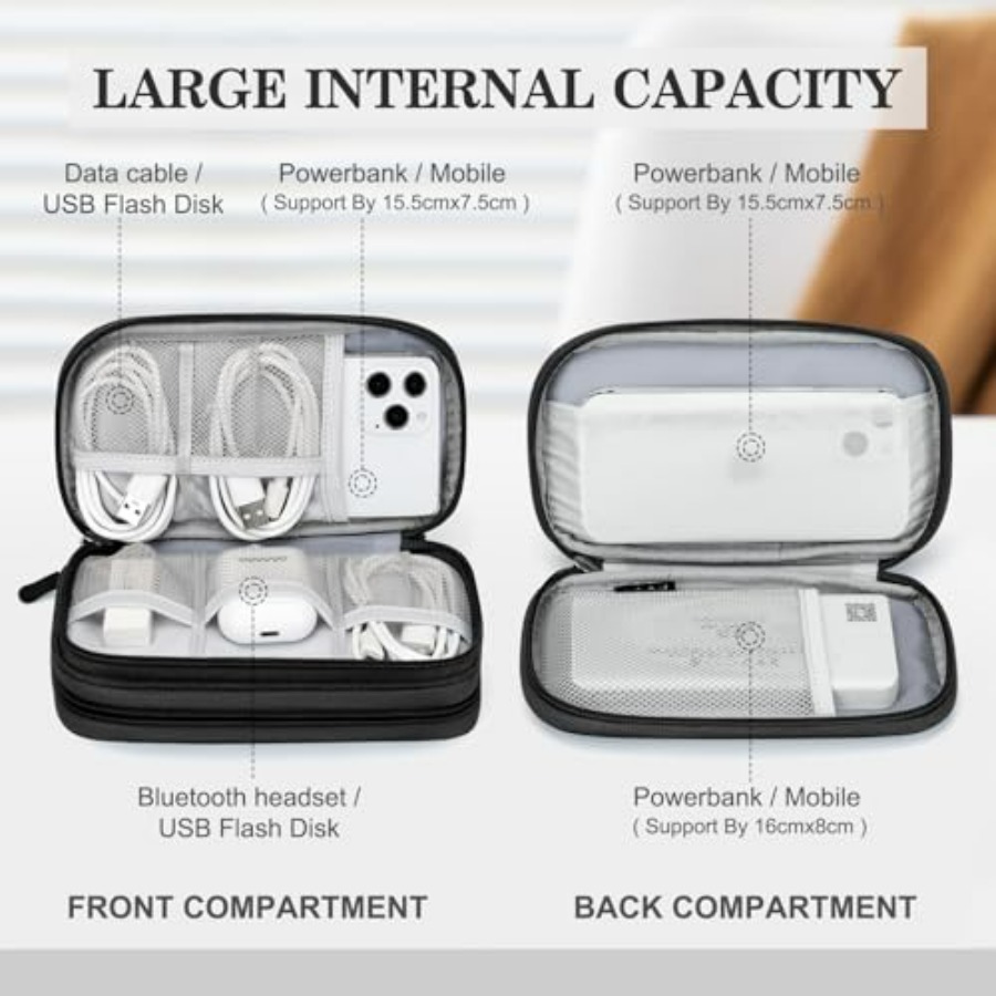 Travel Cable Organizer Pouch E - Travel Accessories Electronics 评论和价格