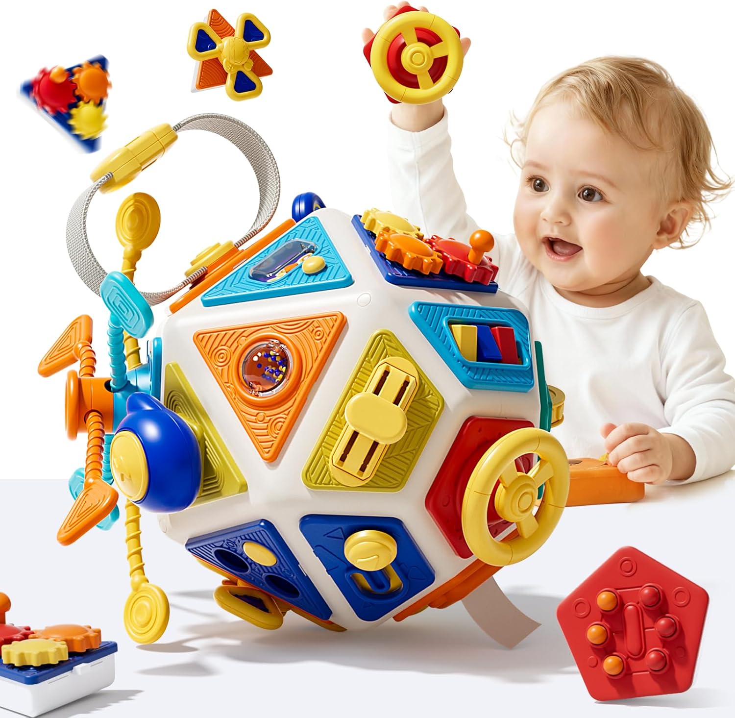 Baby Busy Board Activity Cube  - Travel Accessories Toddler 评论和价格