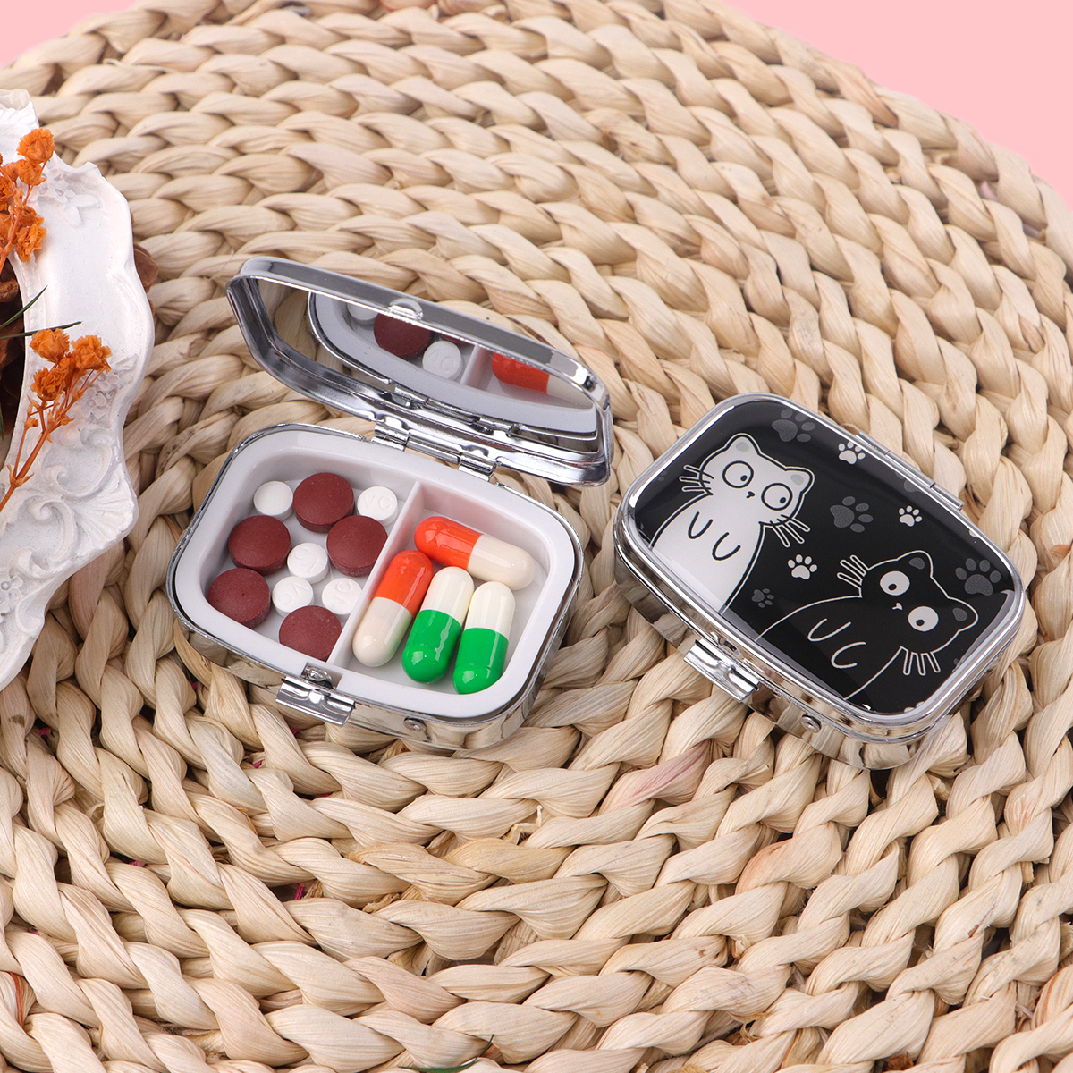 Cartoon Black And White Cat Tr - Travel Accessories In Japan 评论和价格