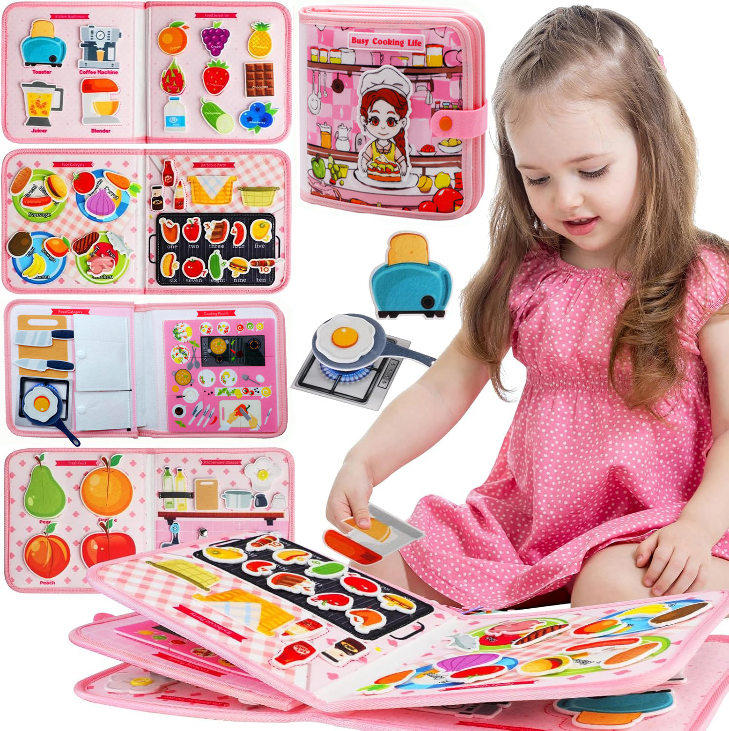 Toddler Busy Board Montessori  - Travel Accessories Toddler 评论和价格