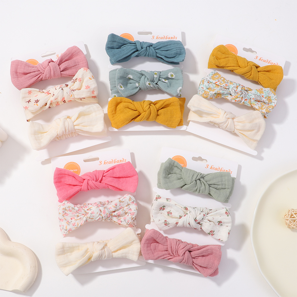 3Pcs/Set Soft Elastic Bows Hea - Travel Accessories Toddler 评论和价格