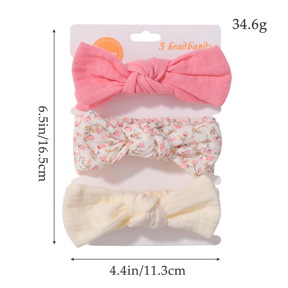 3Pcs/Set Soft Elastic Bows Hea - Travel Accessories Toddler 评论和价格
