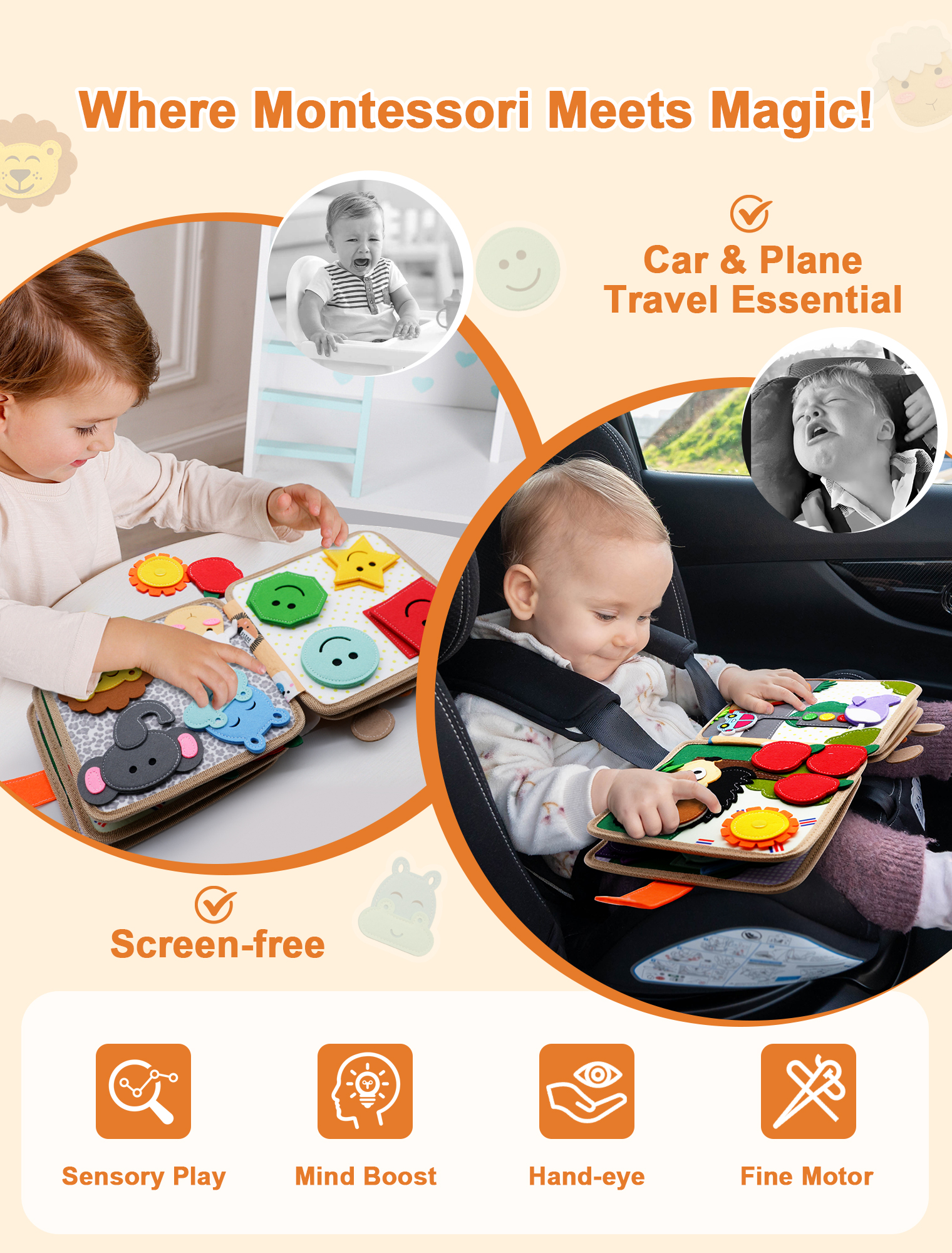 Montessori Busy Book for Toddl - Travel Accessories Toddler 评论和价格