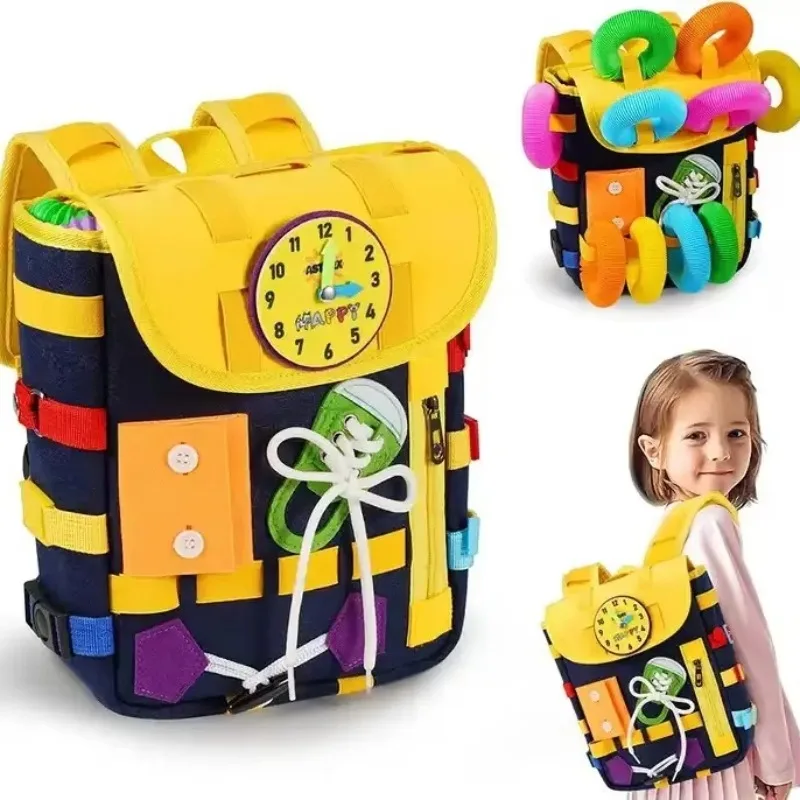 Montessori Felt Backpack for T - Travel Accessories Toddler 评论和价格