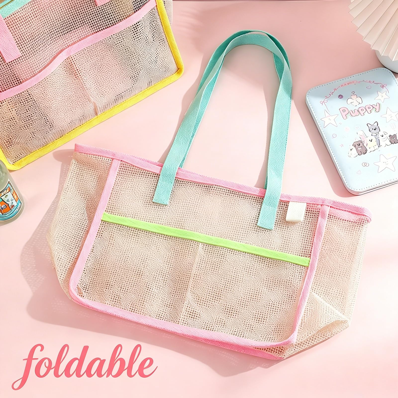 Beach Bags for Women Colorful  - Travel Accessories Bag 评论和价格