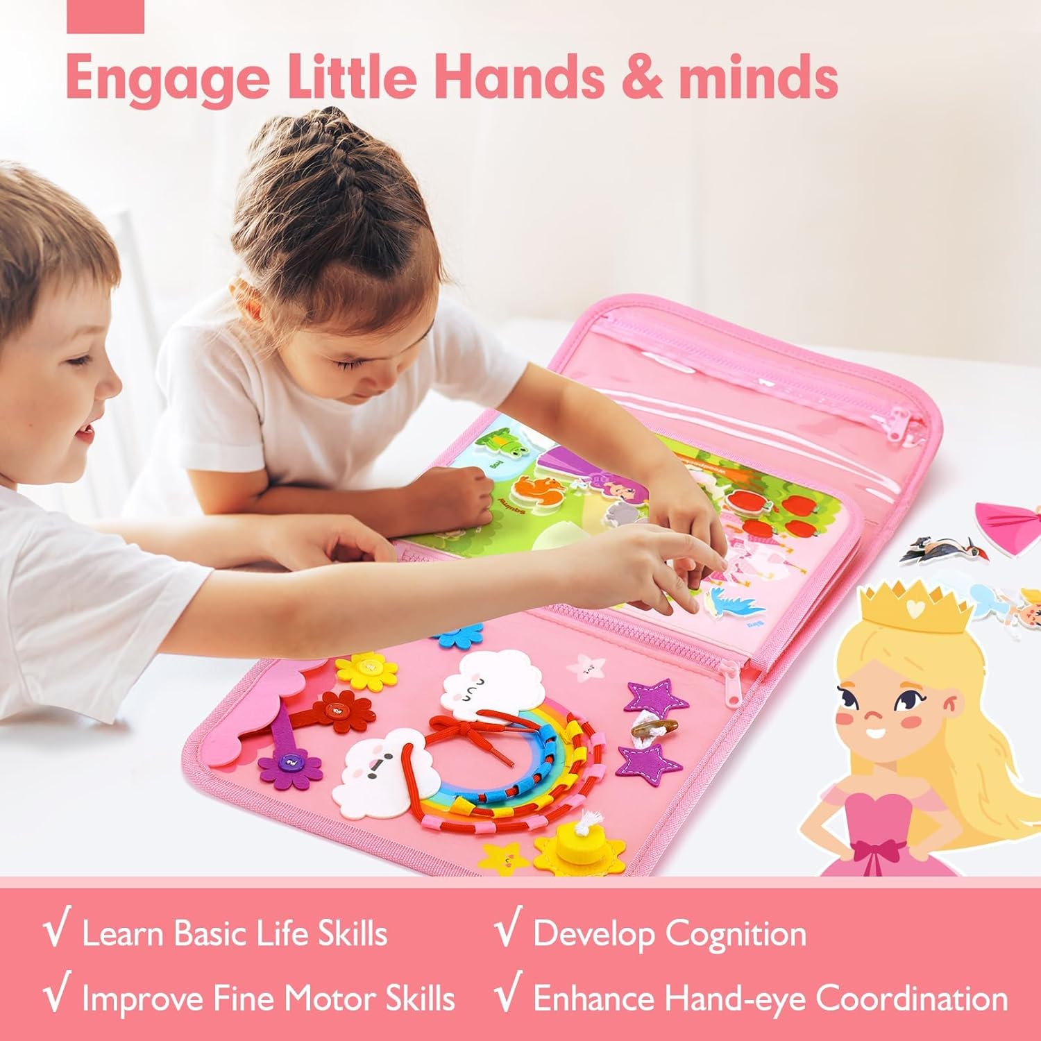 Toddler Busy Board Toys Montes - Travel Accessories Toddler 评论和价格