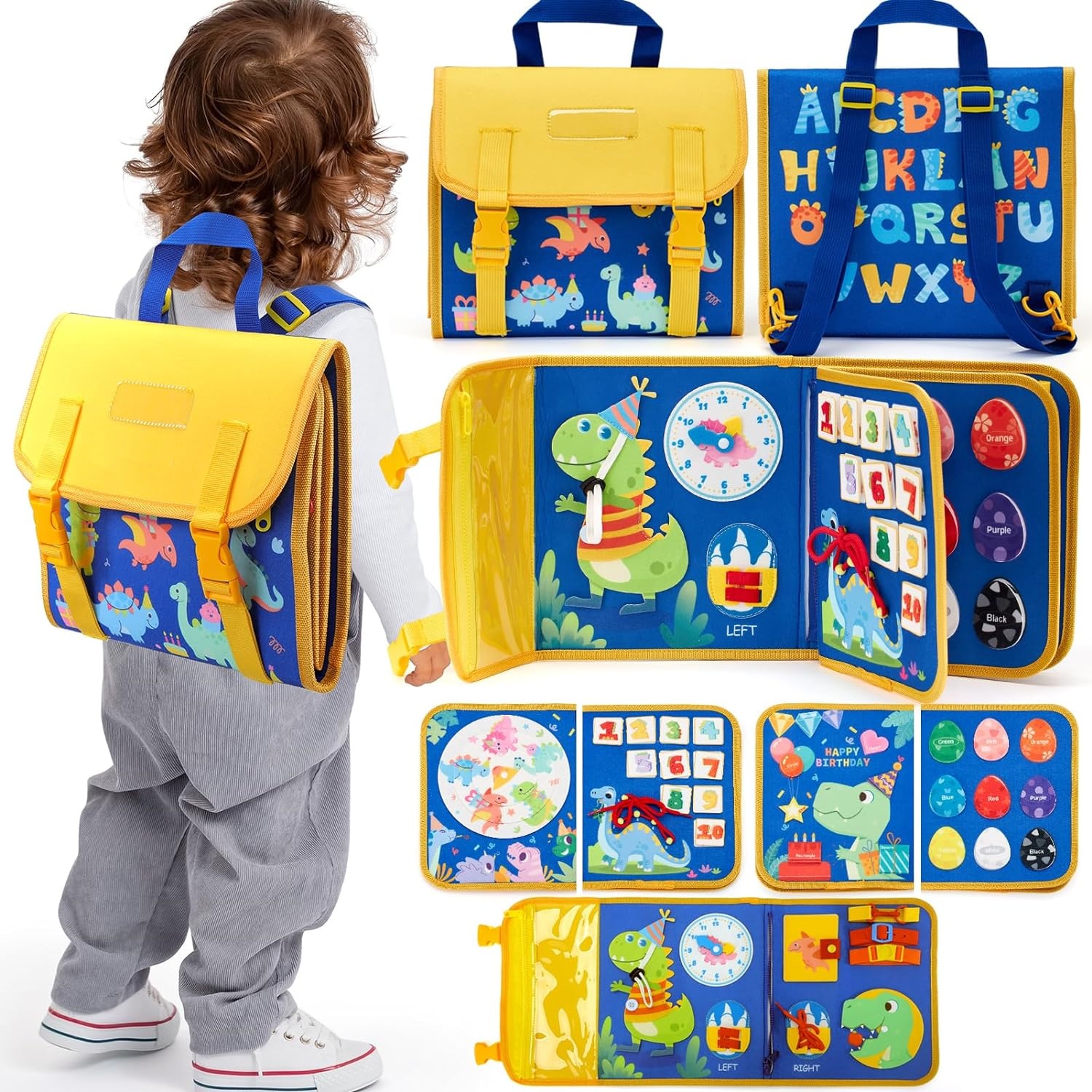 Toddler Busy Board Toys Montes - Travel Accessories Toddler 评论和价格