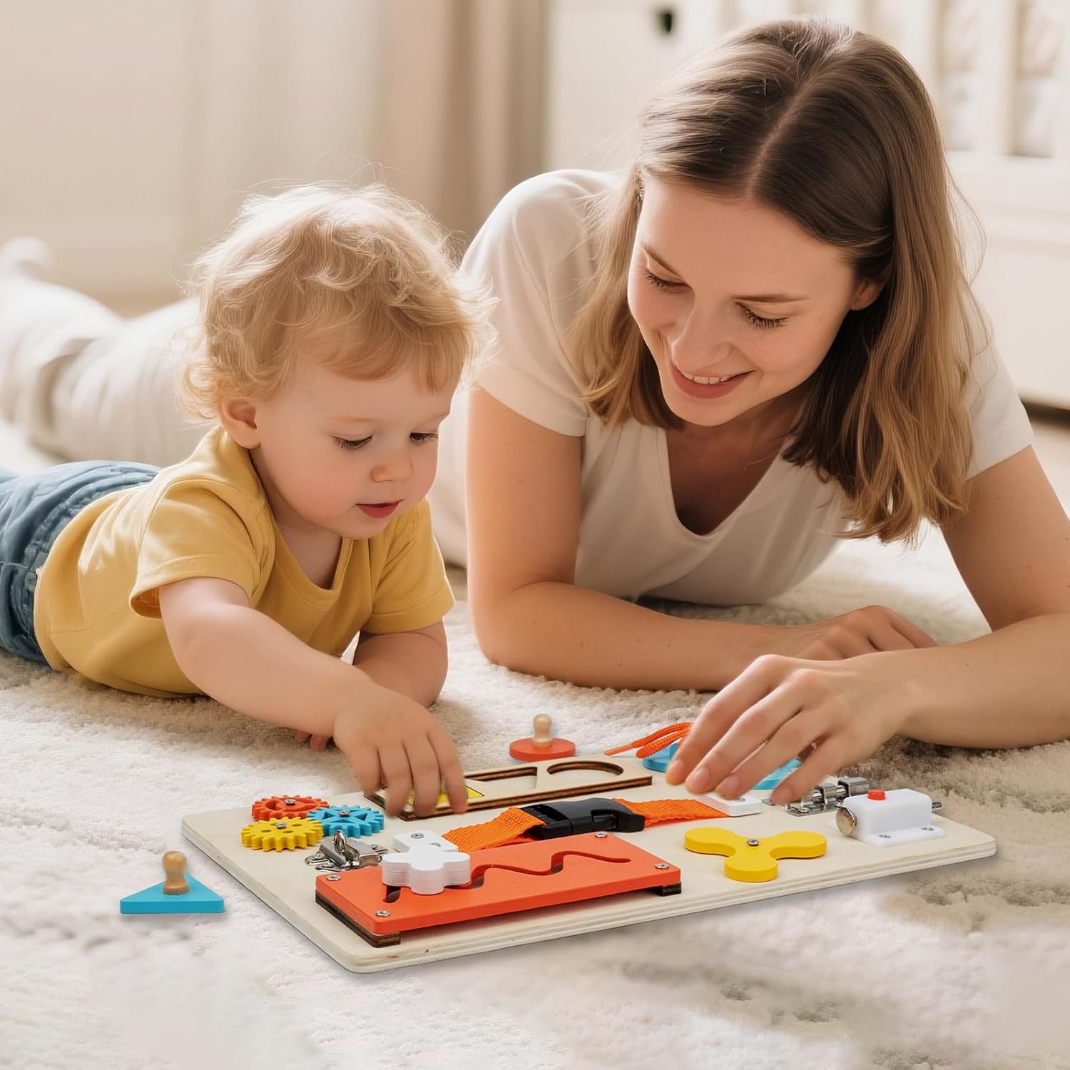 Montessori Busy Board for Todd - Travel Accessories Toddler 评论和价格