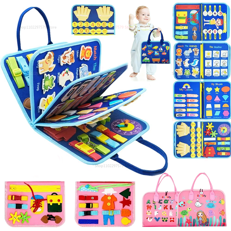 New Busy Board for Toddlers Se - Travel Accessories As Gifts 评论和价格