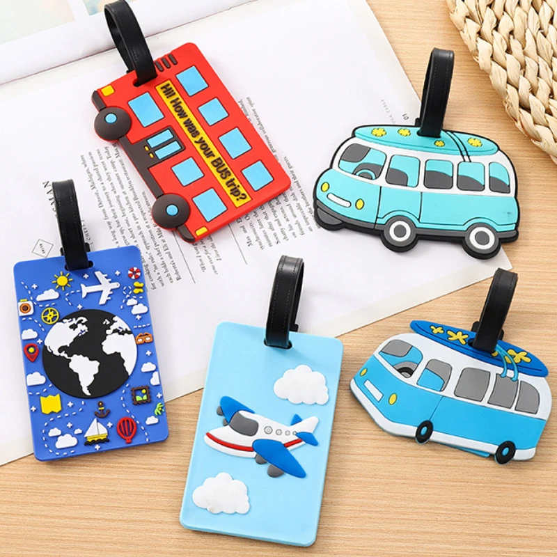Cute Cartoon Cars PVC Silicone - Travel Accessories Logo 评论和价格