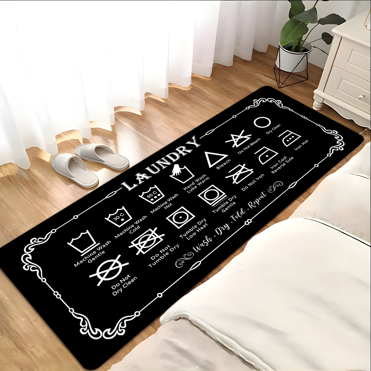 1 Piece Laundry Guide Mat - Bl - Travel Accessories Guide 评论和价格